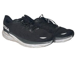 HOKA One One Clifton 8 Men’s Running Shoes – Black/White –‎ Size 11.5